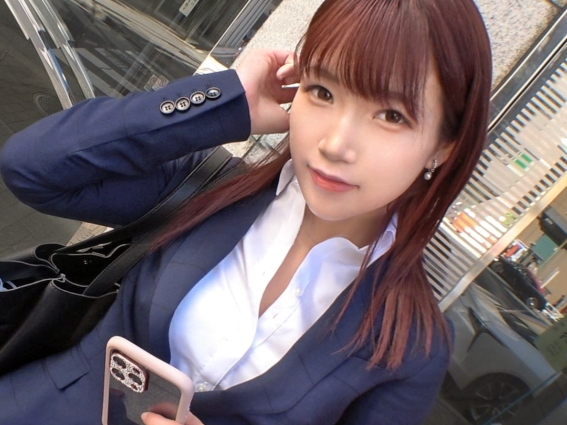 【オフィスでHなOL】 スーツ姿の美脚お姉さんがパンスト破られて…♡ 指マンでイキまくり、エロ汁まみれのオフィスファック！
